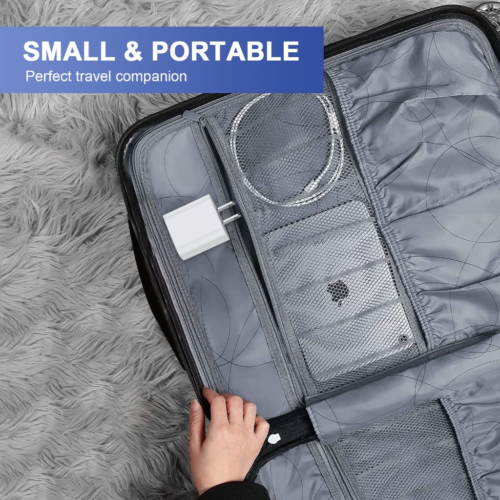 IPhone 11/12/13/14 Fast Charger [MFi Certified] USB-C to Lightning with Block - 10ft, White (2 Pack)