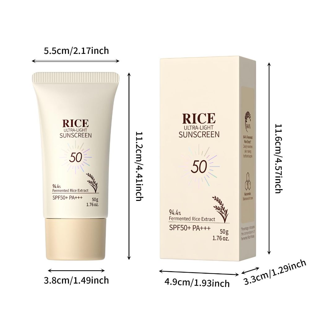 Laikou Rice Ultra-Light Sunscreen SPF 50+ PA+++ – 1.76 oz