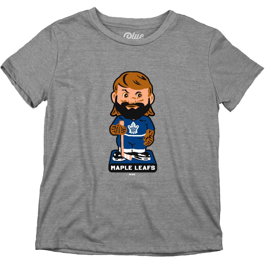 Blue 84 Unisex Kid's NHL Officially Licensed Youth Tri-Blend T-Shirt, Heather Gray