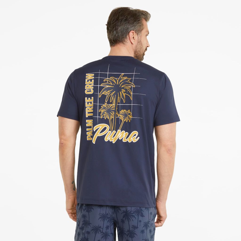 Palm Tree Crew Puma x PTC Palm Golf Tee, Blue, Medium