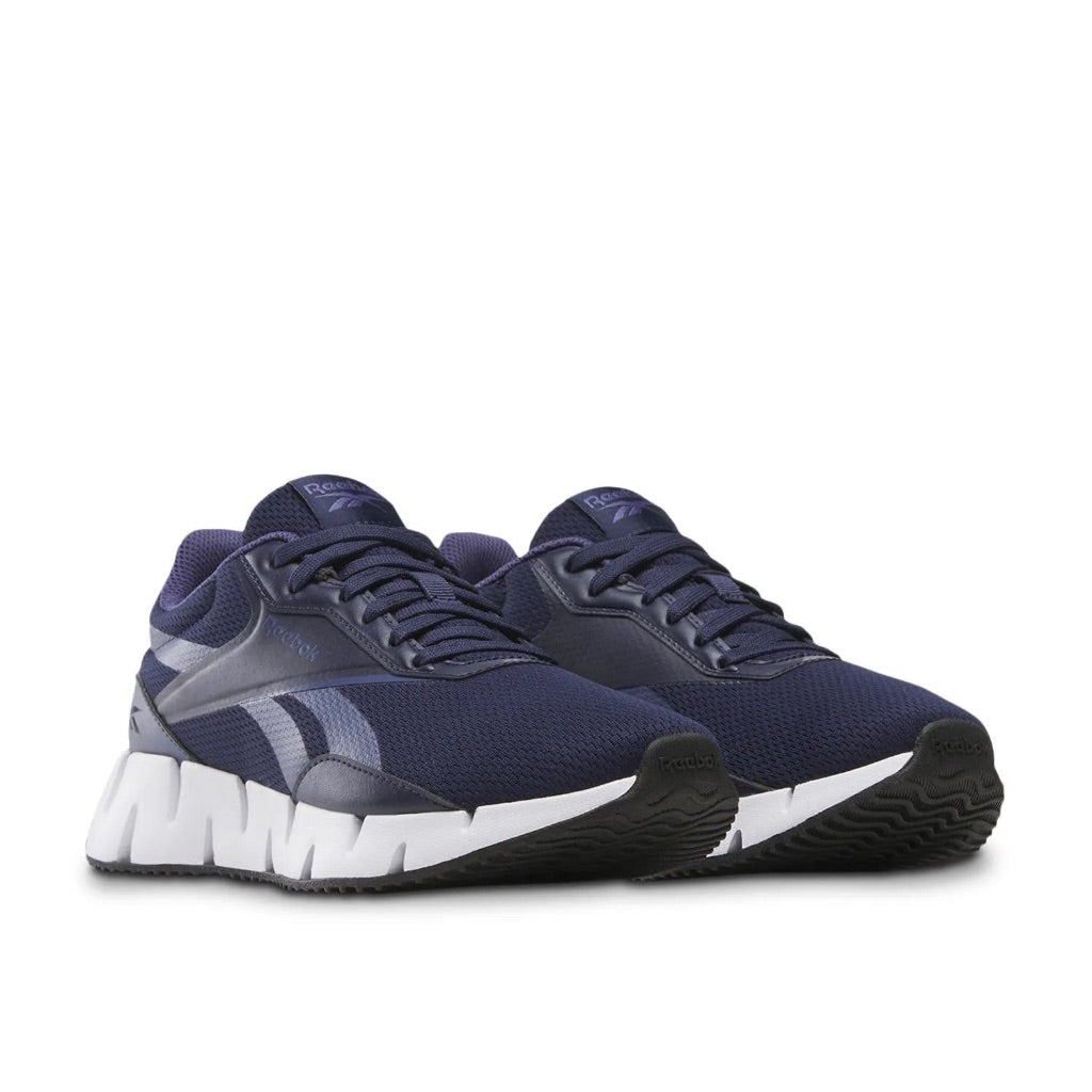Reebok Women's Zig Dynamica STR Sneaker, Navy/Twilight Purple/Core Black, Size 5
