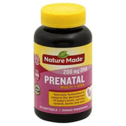 Nature Made Prenatal Multivitamin + 200 mg DHA Softgels  110 Count to Support Baby’s Development (Packaging May Vary)