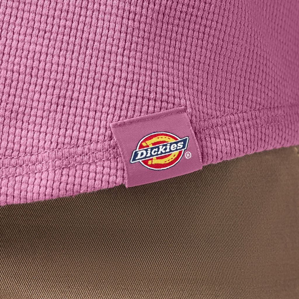 Dickies Women's Thermal Long Sleeve Shirt Pink, Small