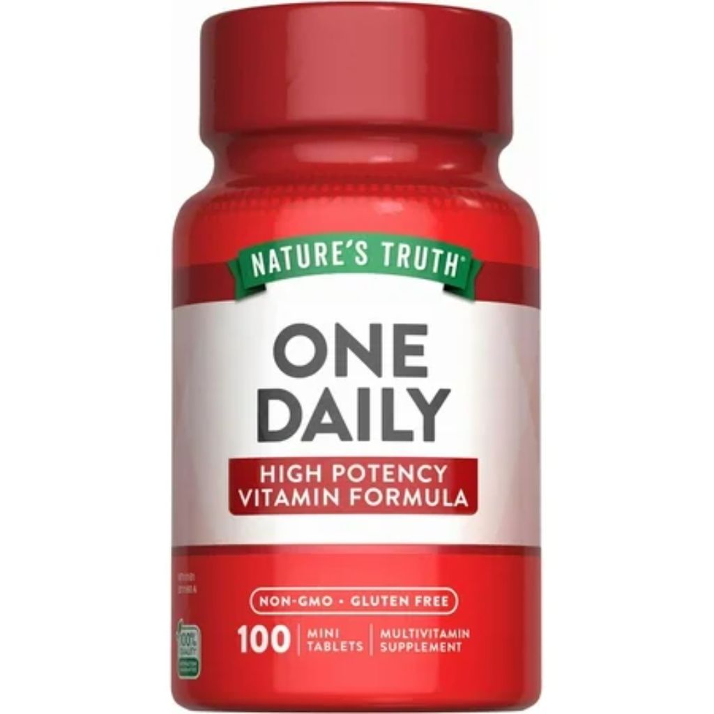 One Daily Womens and Men s Essential Multivitamin | 100 Mini Tablets | by Nature s Truth