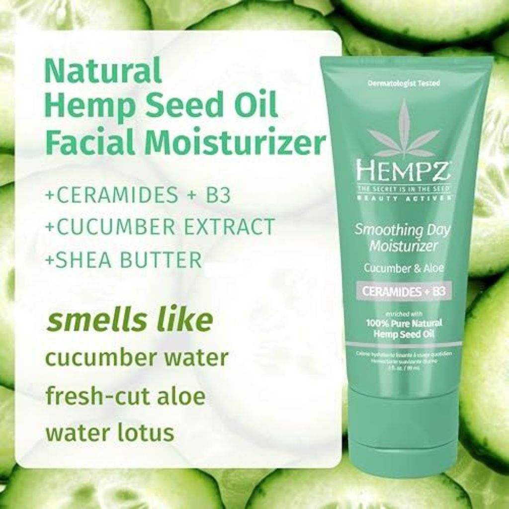 Hempz Cucumber & Aloe Smoothing Day Moisturizer,  3 fl oz