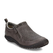 SZ 6.5WD, JBU Women's Amber Casual Comfortable Memory Foam Side-Zip