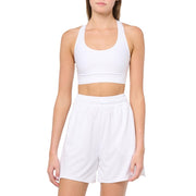 Adidas Women's Select Basketball Shorts, White/White, XX-Small