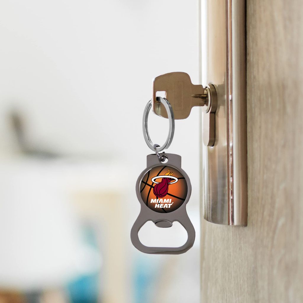 Rico Industries NBA Basketball New York Knicks Metal Keychain - Beverage Bottle Opener With Key Ring - Pocket Size