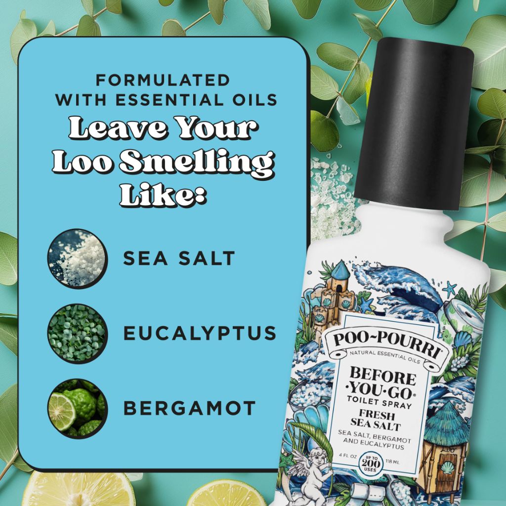 Poo-Pourri Before-You-Go Toilet Spray - Fresh Sea Salt, 4 fl. oz.