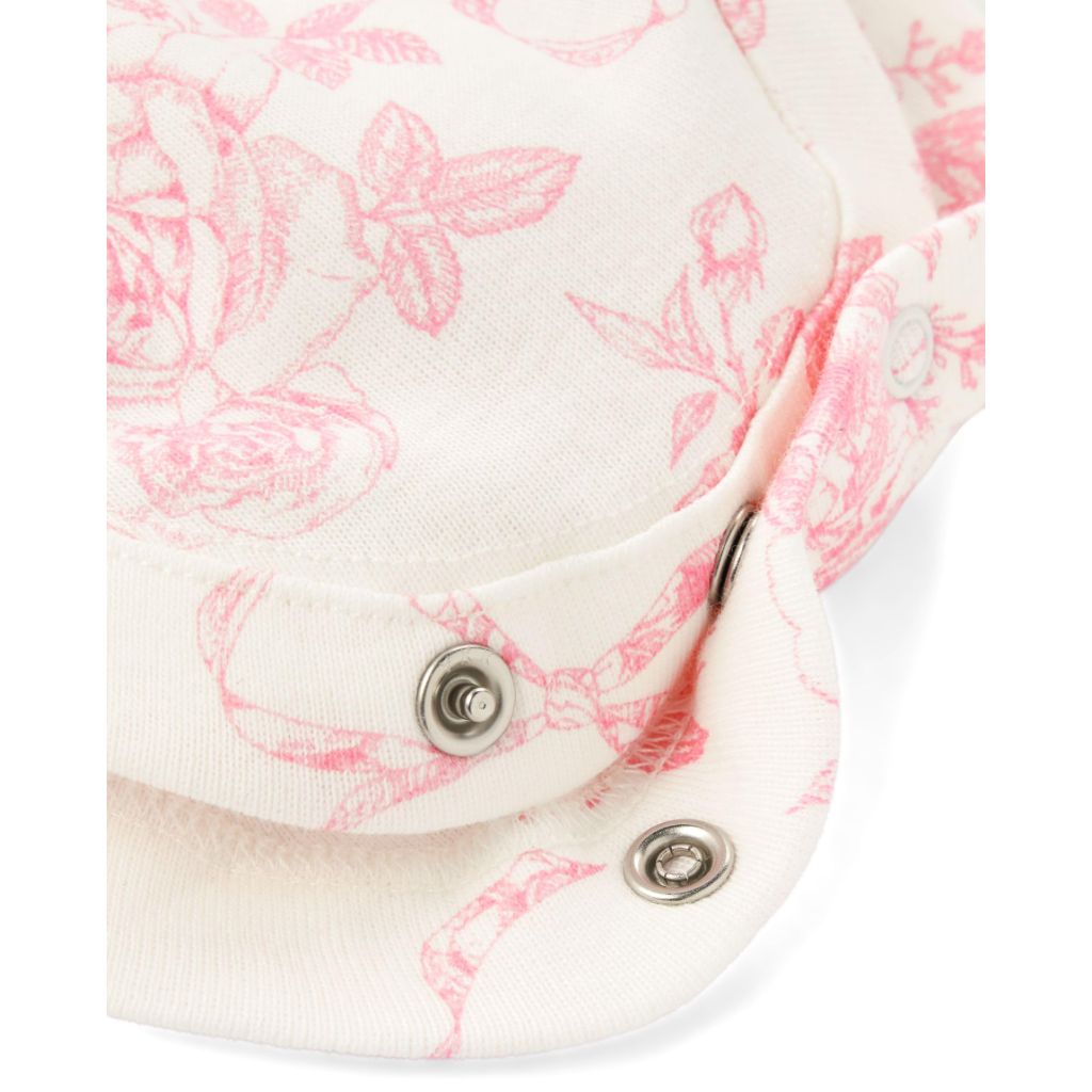 Gymboree,Unisex Baby,Short Sleeve Bodysuits,White Roses/Pink/Pink Floral,UPTO7LBS.