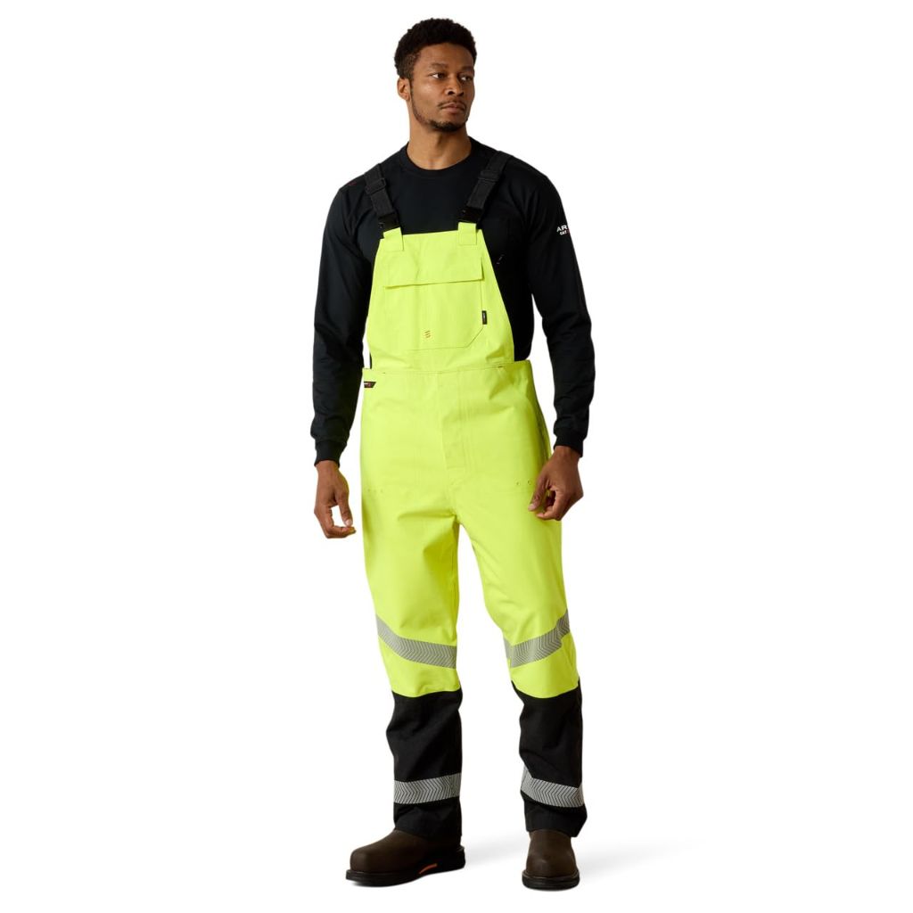 ARIAT Men's Flame Resistant Hi-Vis Waterproof Bib