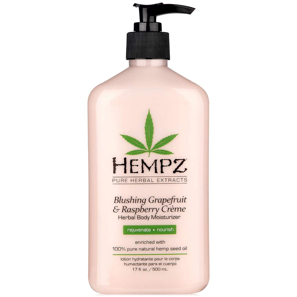 Hempz Herbal Body Moisturizer, Blushing Grapefruit & Raspberry Creme - 17 oz