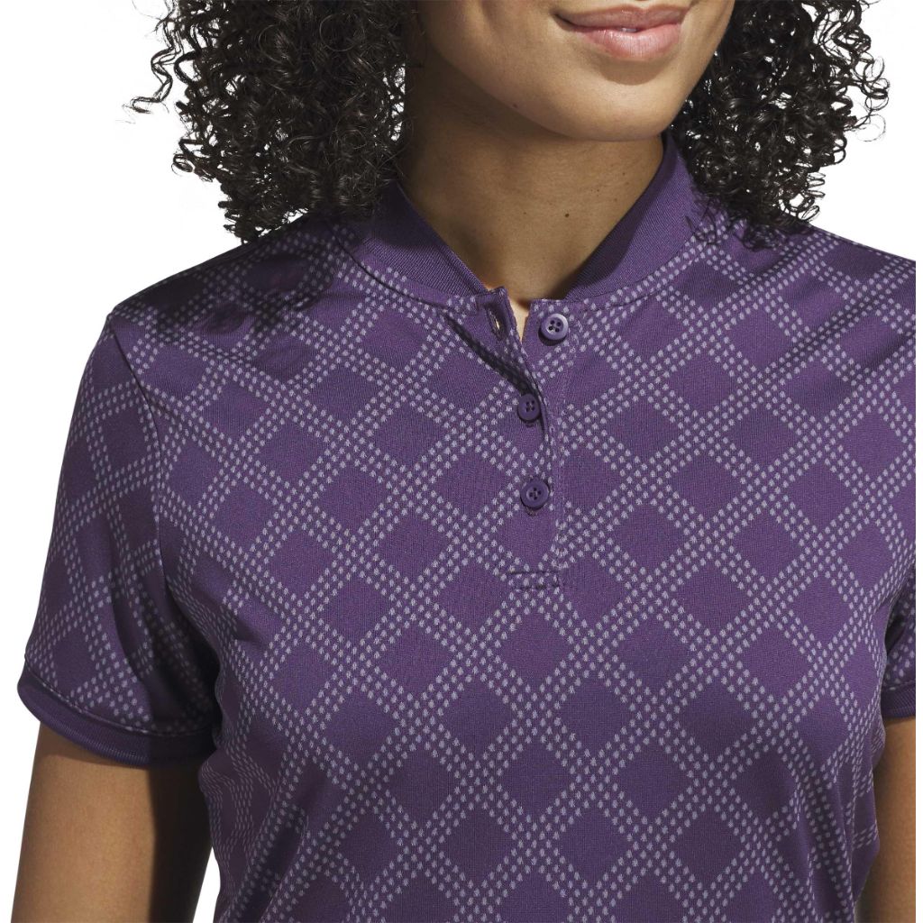 adidas Women's Ultimate365 Jacquard Polo Shirt - Collegiate Navy, XL