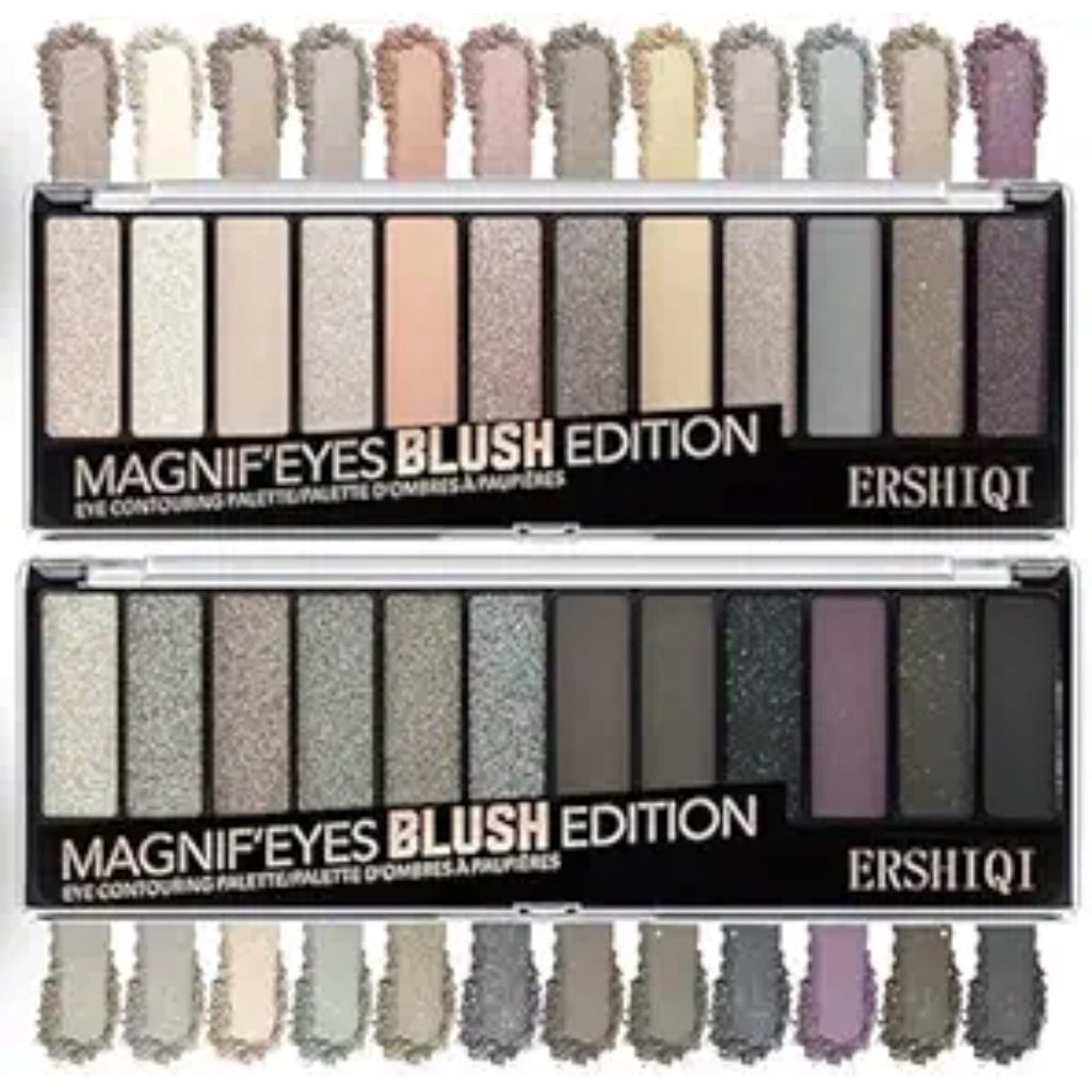 RevoNext 2 Pack Naked Eyeshadow Palette Neutral Nude Matte Shimmer Glitter Eyeshadow Ultra Pigmented Brown & Taupe Smokey Eyeshadow Makeup Kit