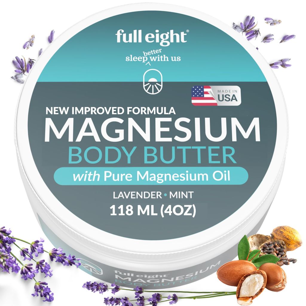 Full Eight Magnesium Body Butter with Pure Magnesium Oil – 4oz