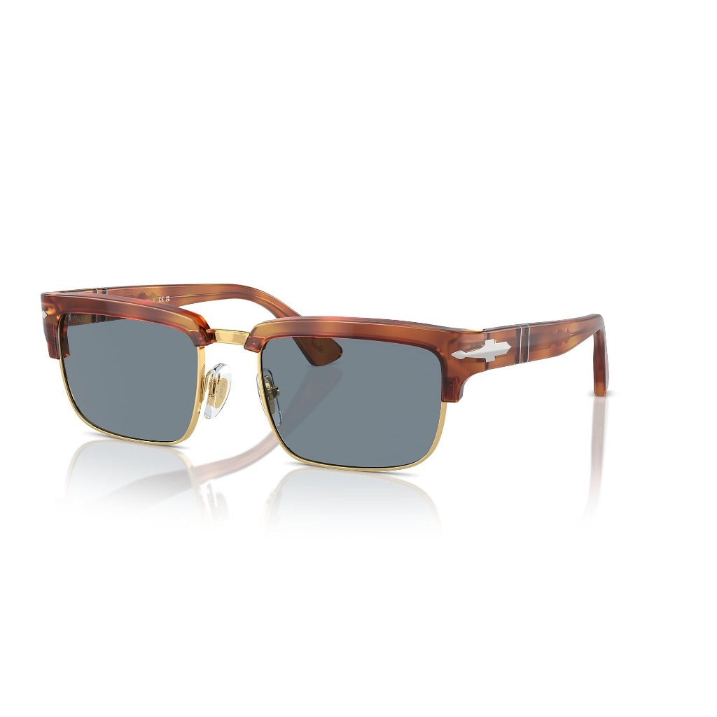 Persol Men's PO3354S 96/56 Sunglasses - Terra Di Siena/Light Blue Lens, 54-20-145