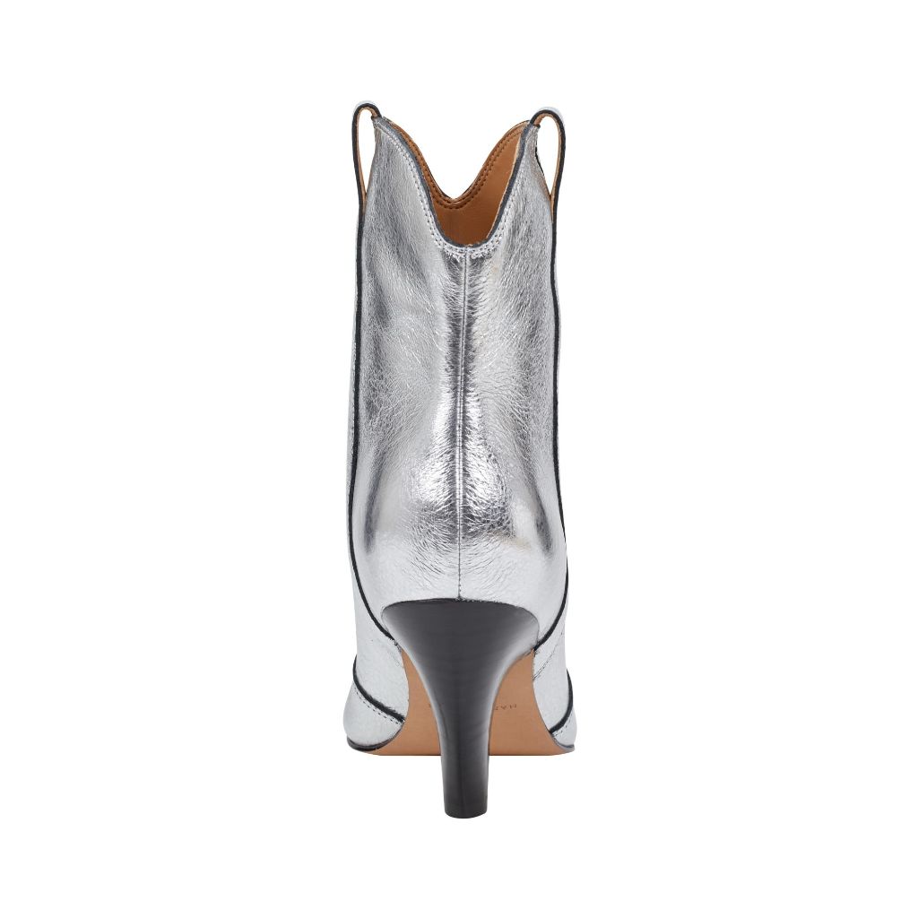 Marc Fisther LTD Women's Carissa Boot, Silver 040, 7.5
