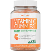 Vegan Vitamin C Gummies for Adults - 500mg per Serving - Orange Flavor (1 Month Supply)