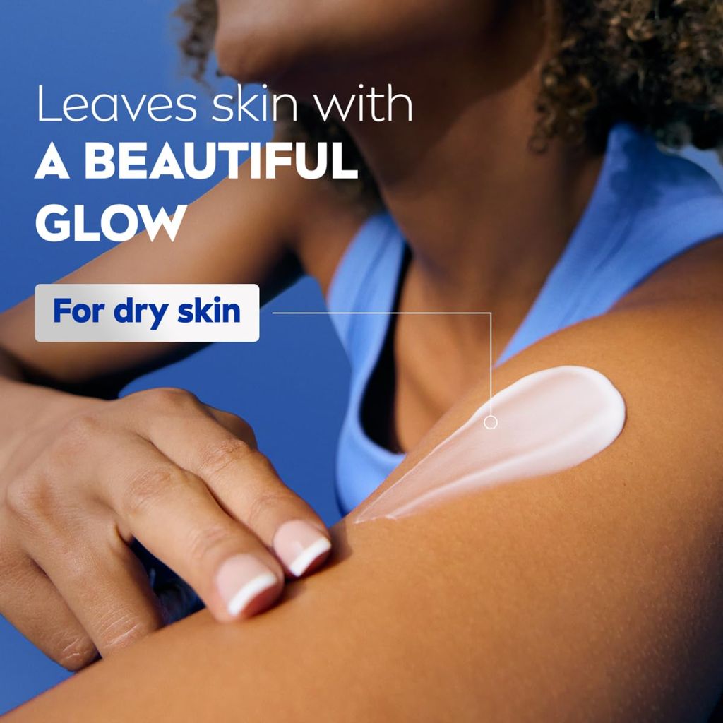 NIVEA Cocoa Butter Body Lotion for Dry Skin with Hyaluronic Acid, 33.8 Fl Oz