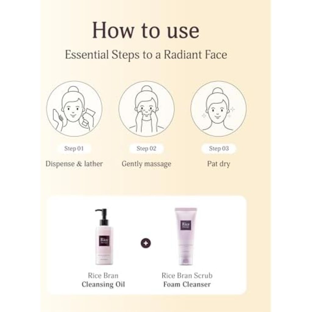 Rice Therapy Rice Bran Deep Cleansing Facial Foam for Oily Skin - 5 fl. oz. (2 Pack)