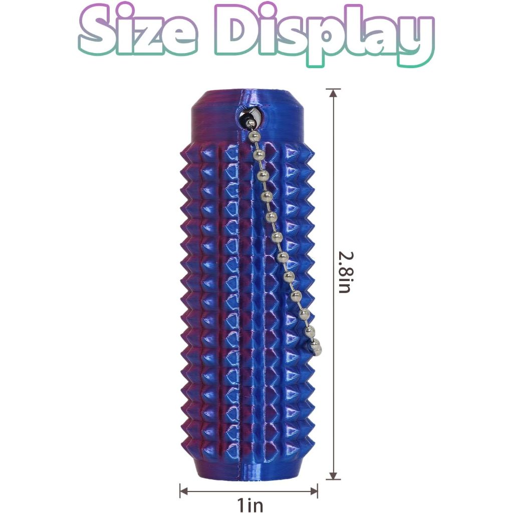 Little Ouchies Pain Fidget, Pain Stim Fidget for Stress Relief & Focus, Little ouchies, Mini Fidget Toys, 3D Printed with Hard Spiky Fidget Massage Keychain (6PCS)