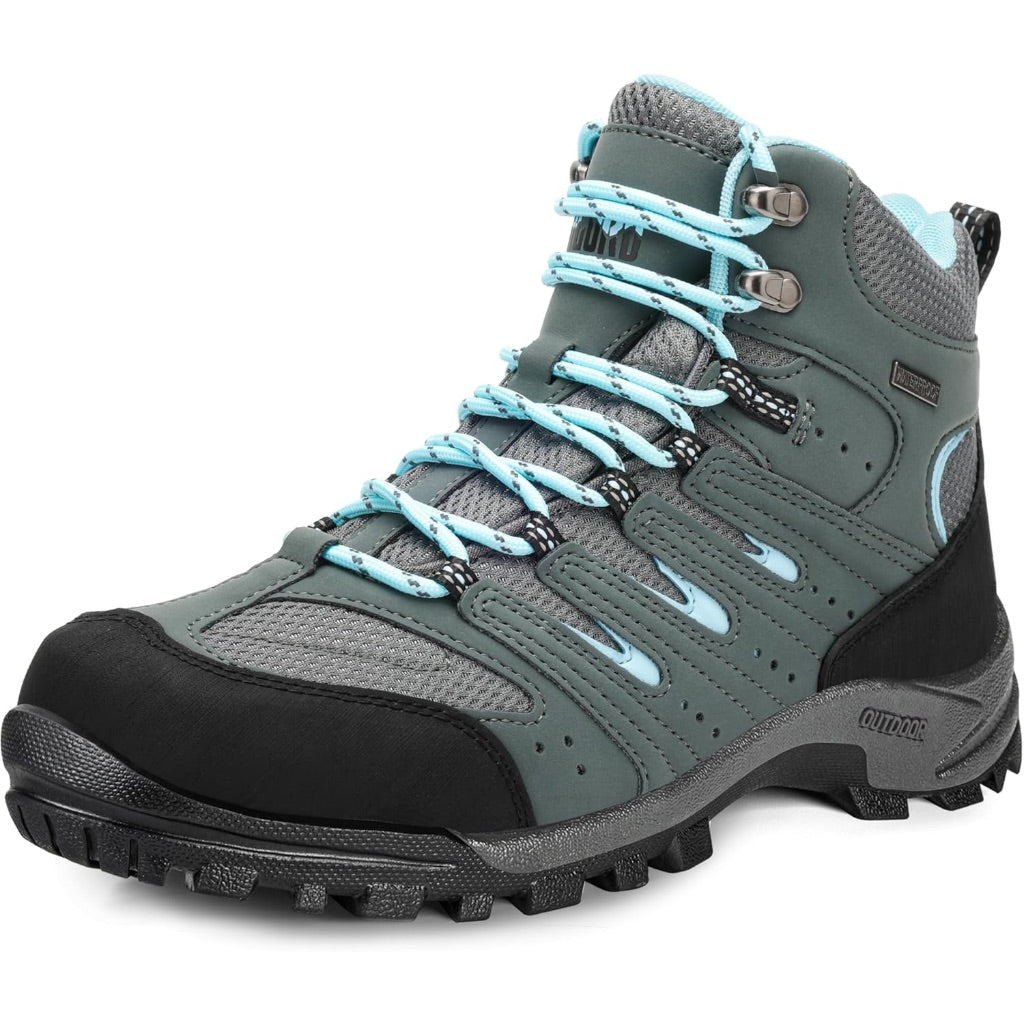 R CORD Hiking Boots Women Waterproof Womens Hiking Boots Comfortable Non-Slip Womens Hiking Shoes Walking Trekking Camping Tennis Sport Sneakers Size 6.5