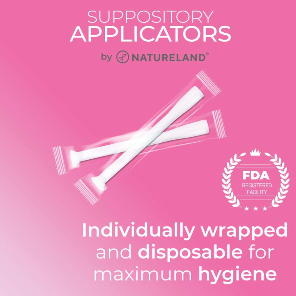 Natureland  Suppository Applicators (Large tip applicators, 20 Count)