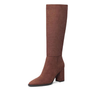 SZ 7, TopWalks Women's Knee High Boots | Suede Brown