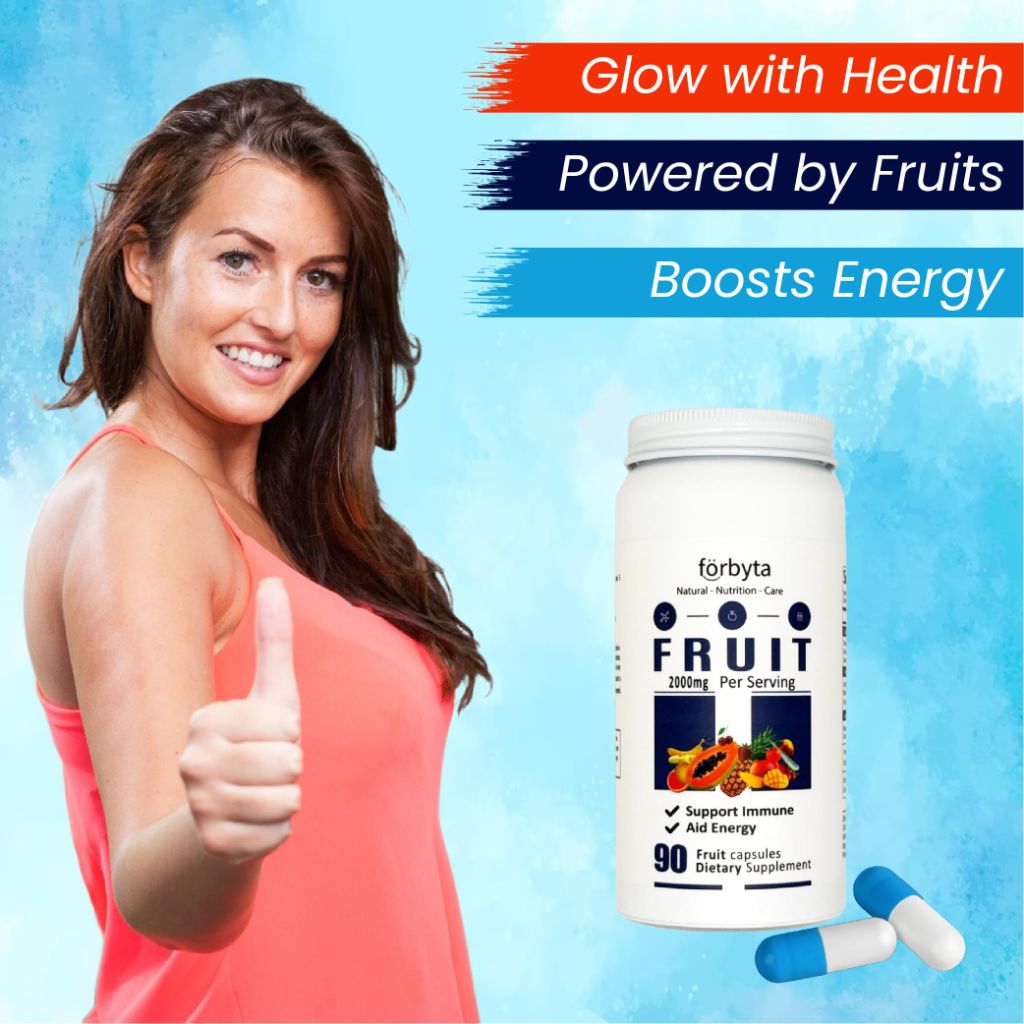 Forbyta Fruits Supplement – Whole Food-Based Fruit Blend Capsules – 90 Capsules