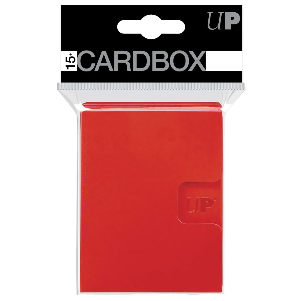 Ultra PRO Card Protector - 15-Plus Card Box, 3 Pack (Red)