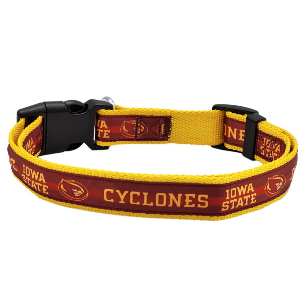 Pets First Collegiate PET Collar | Iowa State | Size Medium