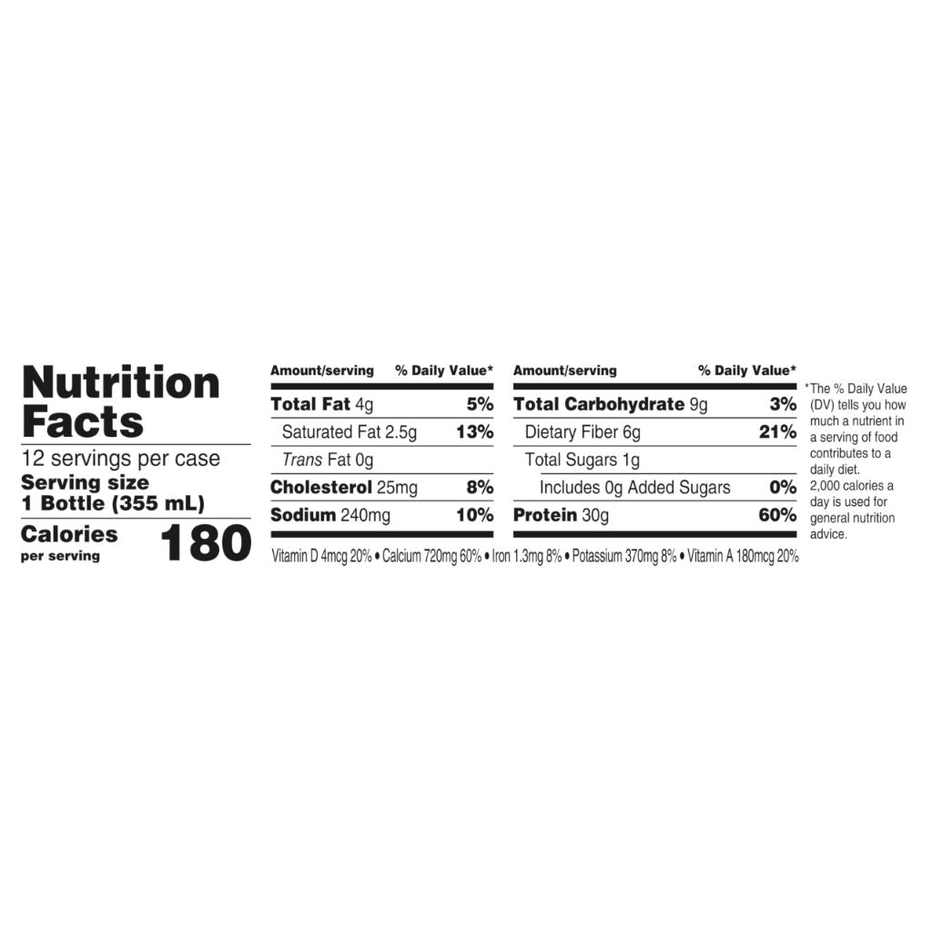 Oikos Protein Shake, Chocolate, 30g High Protein Drinks - 12 fl. oz. (12ct)