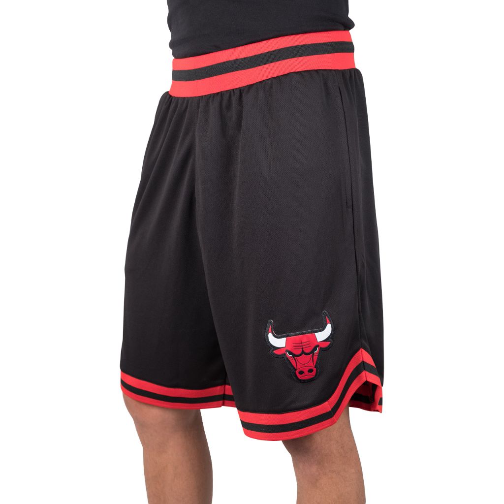 Ultra Game NBA Official Men’s Active Knit Basketball Training Shorts - Unisex, Chicago Bulls, Black, XX-Large