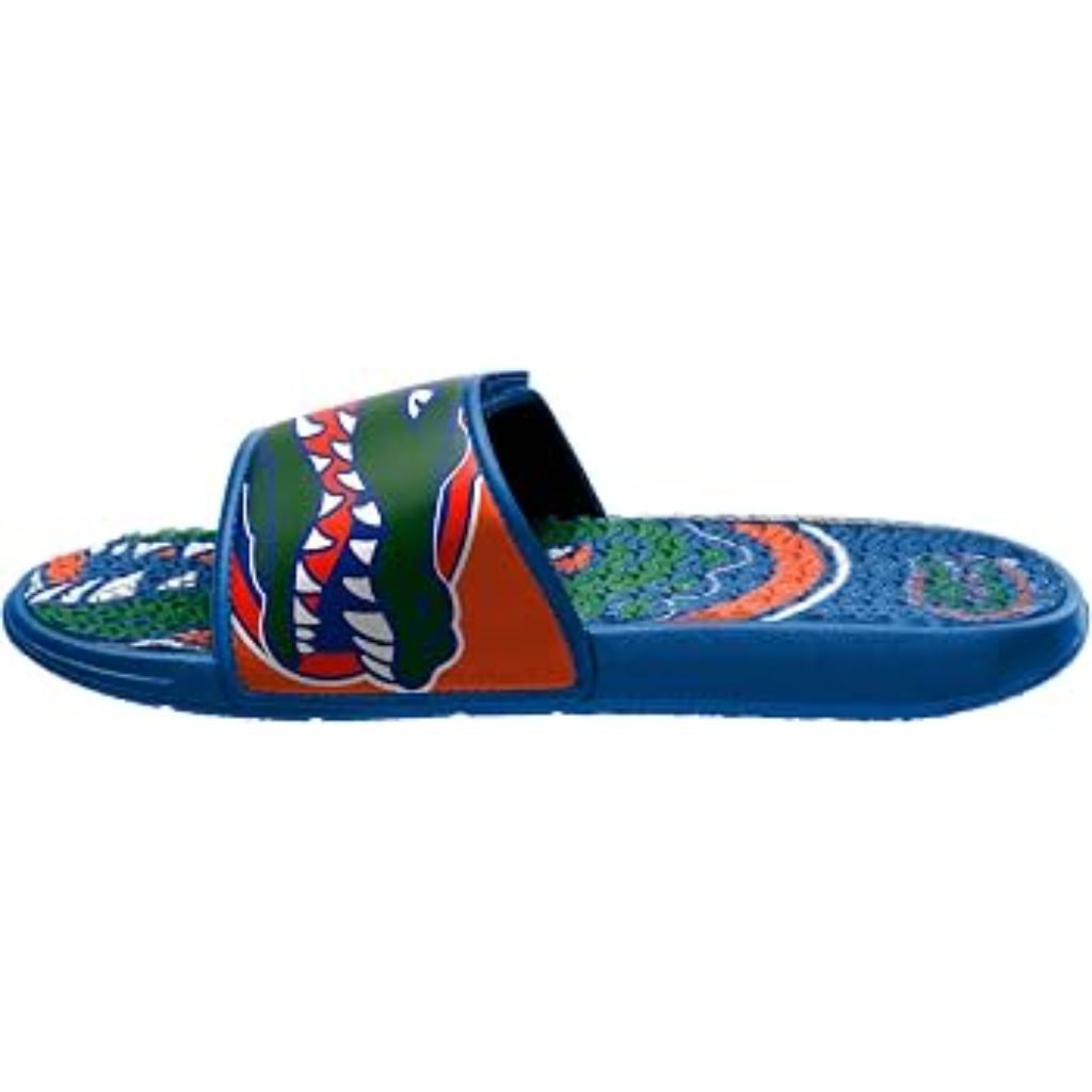 SZ M, FOCO Florida Gators NCAA Mens Colorblock Big Logo Gel Slides