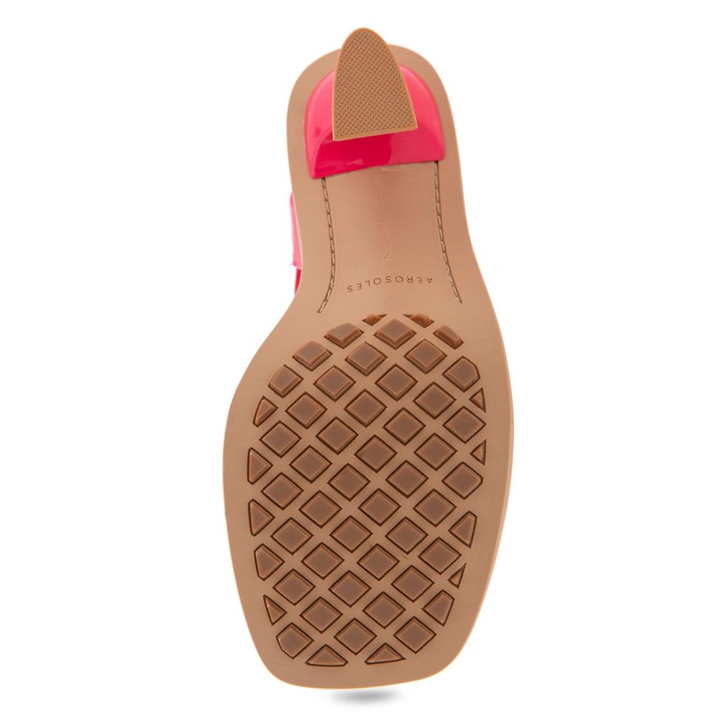 Aerosoles Women's CREW Spool Heeled Sandal, Virtual Pink PU, 8M