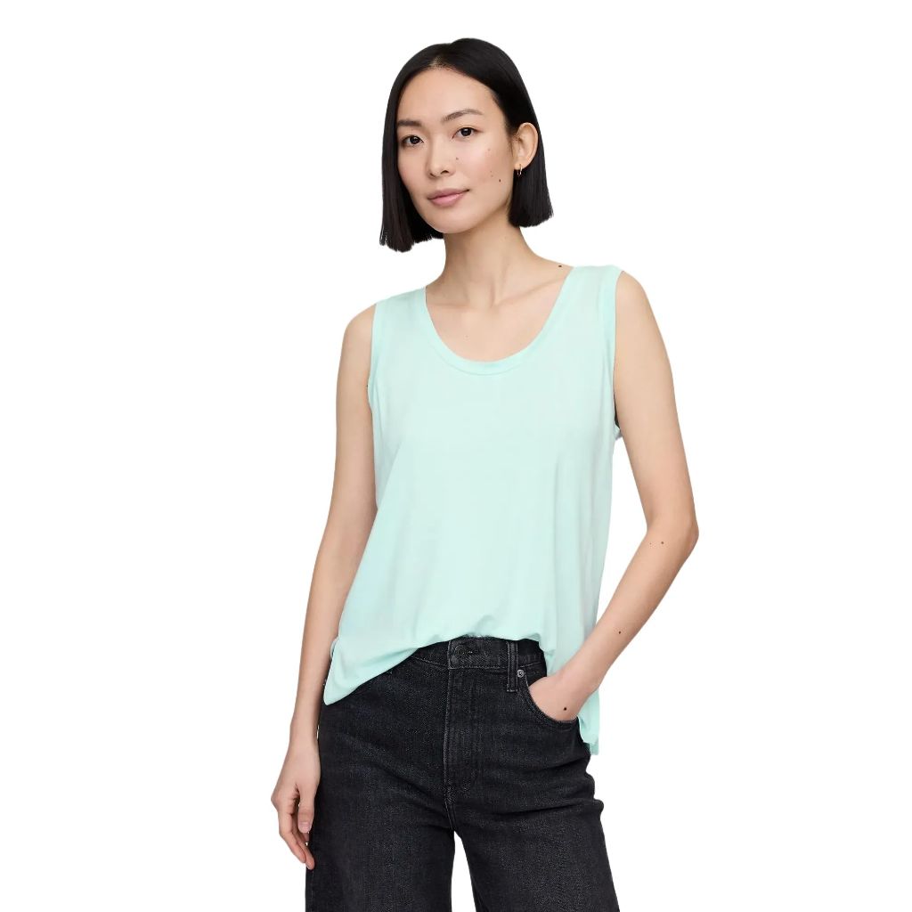 GAP Womens Sleeveless Fashion Tank Azul XXL
