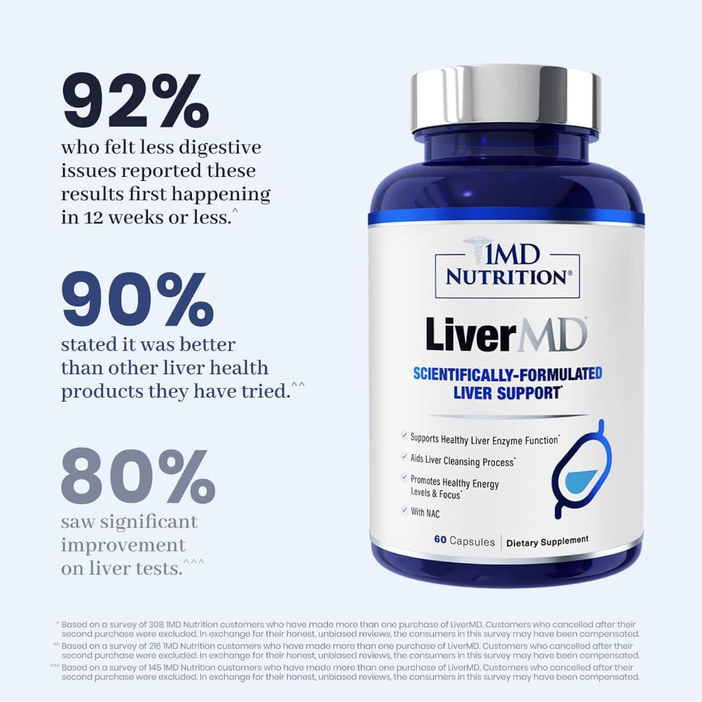 1MD Nutrition LiverMD - Liver Support Supplement  | 60 Capsules