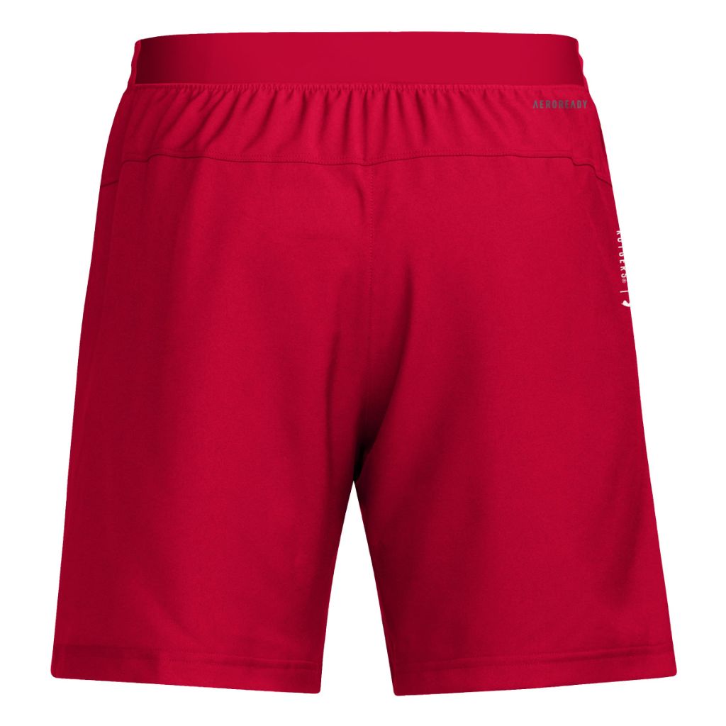 Adidas Men's D4T Woven Rutgers University Shorts, Team Power Red/White/Rutgers Scarlet Knights, X-Small/5" Inseam