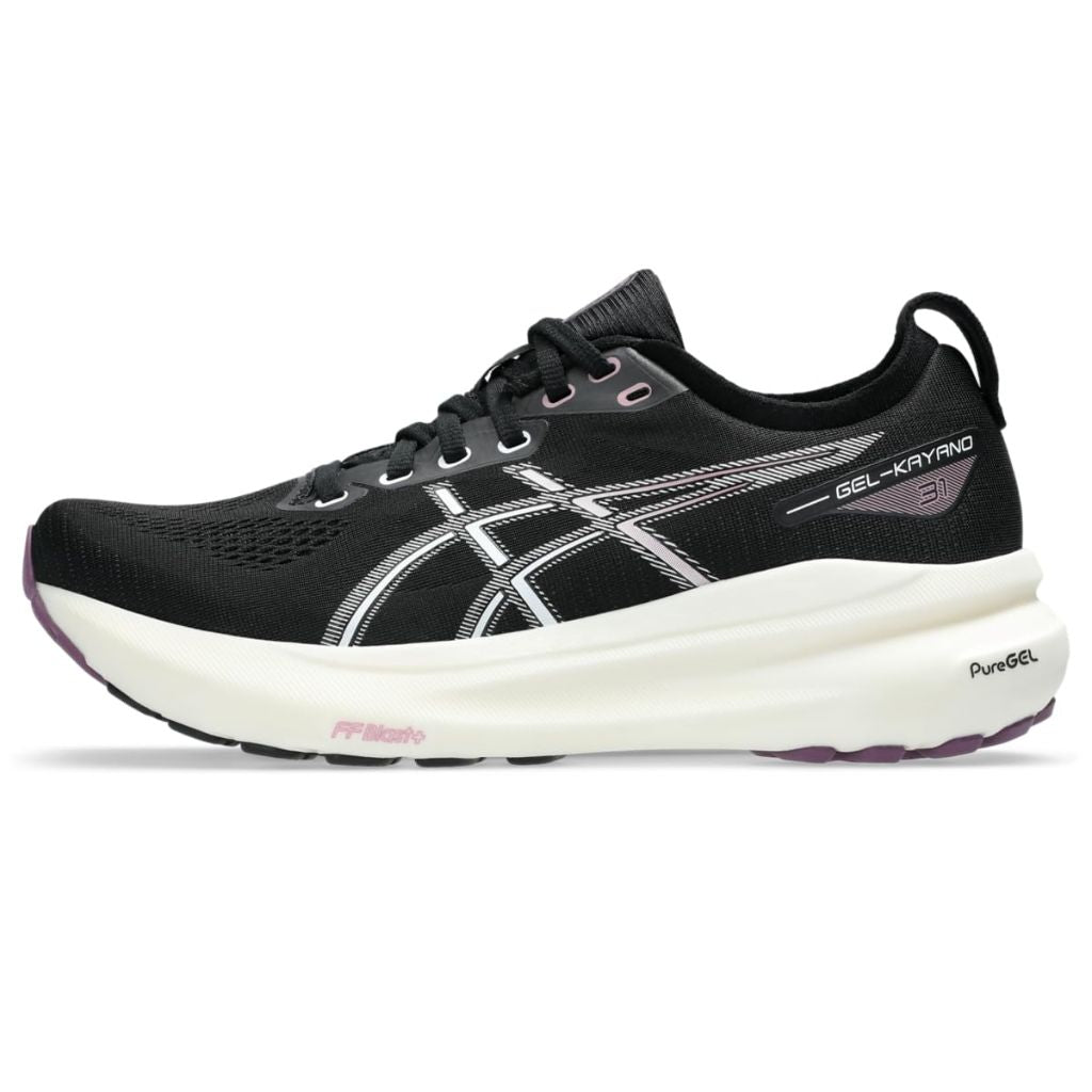 ASICS Women's Gel-Kayano 31 Running Shoes, Black/Pure Silver - size 9