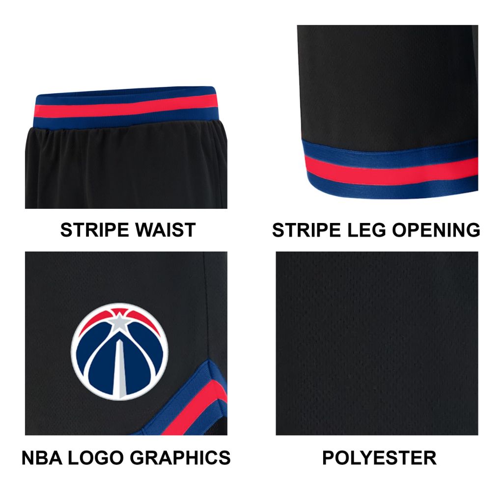 Ultra Game NBA Official Men’s Active Knit Basketball Training Shorts - Unisex, Chicago Bulls, Black, XX-Large