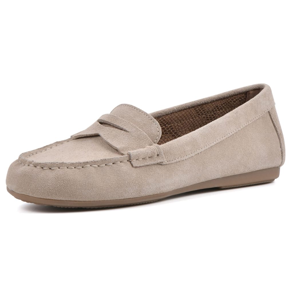 SZV 9.5M, WHITE MOUNTAIN Women's Deutzia Penny-Moc Loafer, Sandalwood/Suede