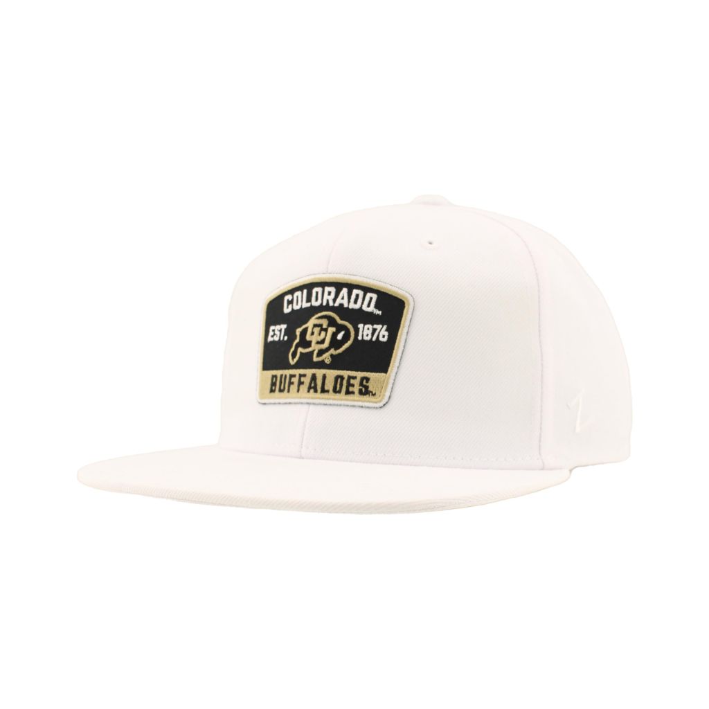 Colorado Buffaloes NCAA Officially Licensed Fitted Hat M15Z Switchback White, Large