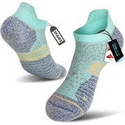 Ankle Compression Socks For Women - Blue/Green, Size Small (3 Pair)