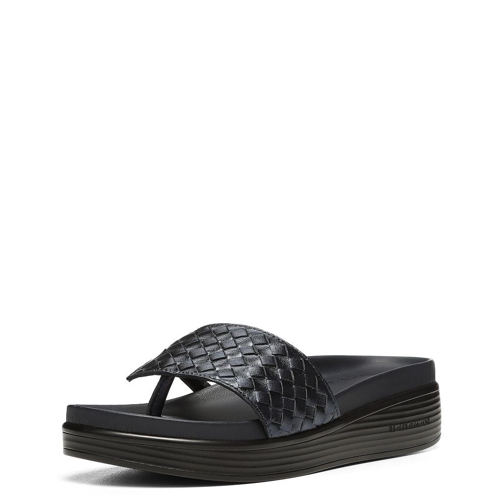 Donald Pliner FIFI Sandal – Woven Metallic Nappa Leather – Blue Bell Size 8