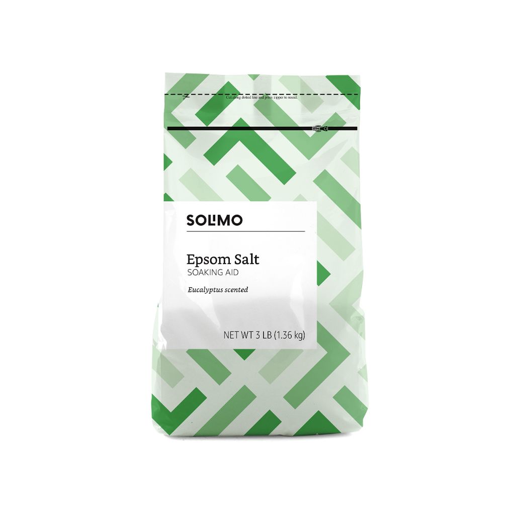 Amazon Basics Epsom Salt Soaking Aid, Eucalyptus Scented, 3 Pound (Previously Solimo)