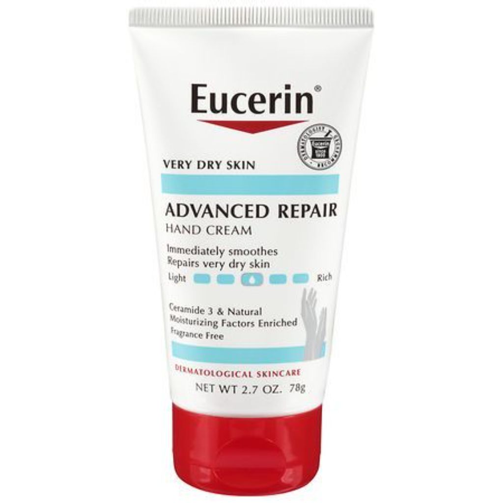 Eucerin Advanced Repair Hand Cream for Dry Hands  Repairs Very Dry Skin  Fragrance Free  2.7 oz