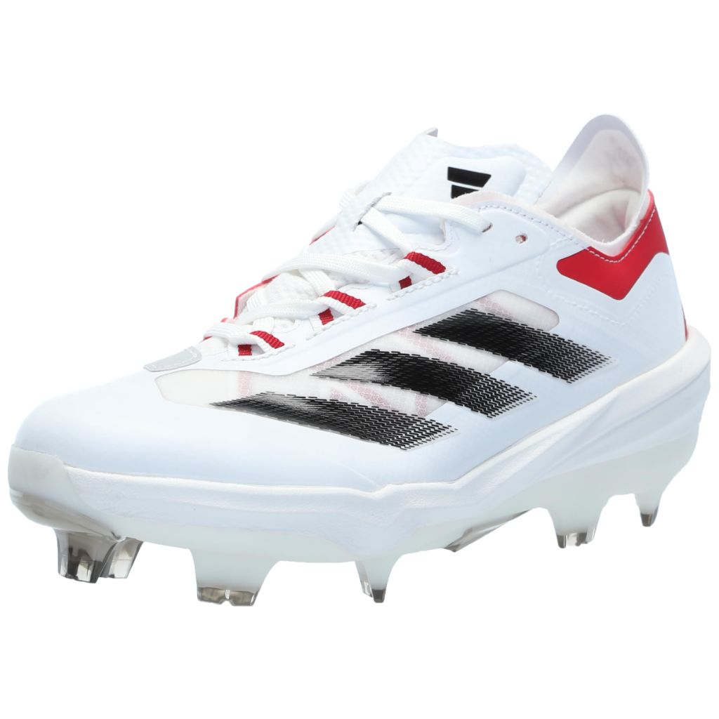 adidas Men's Adizero Impact Baseball Cleats - White/Black/Team Power Red, Size 14