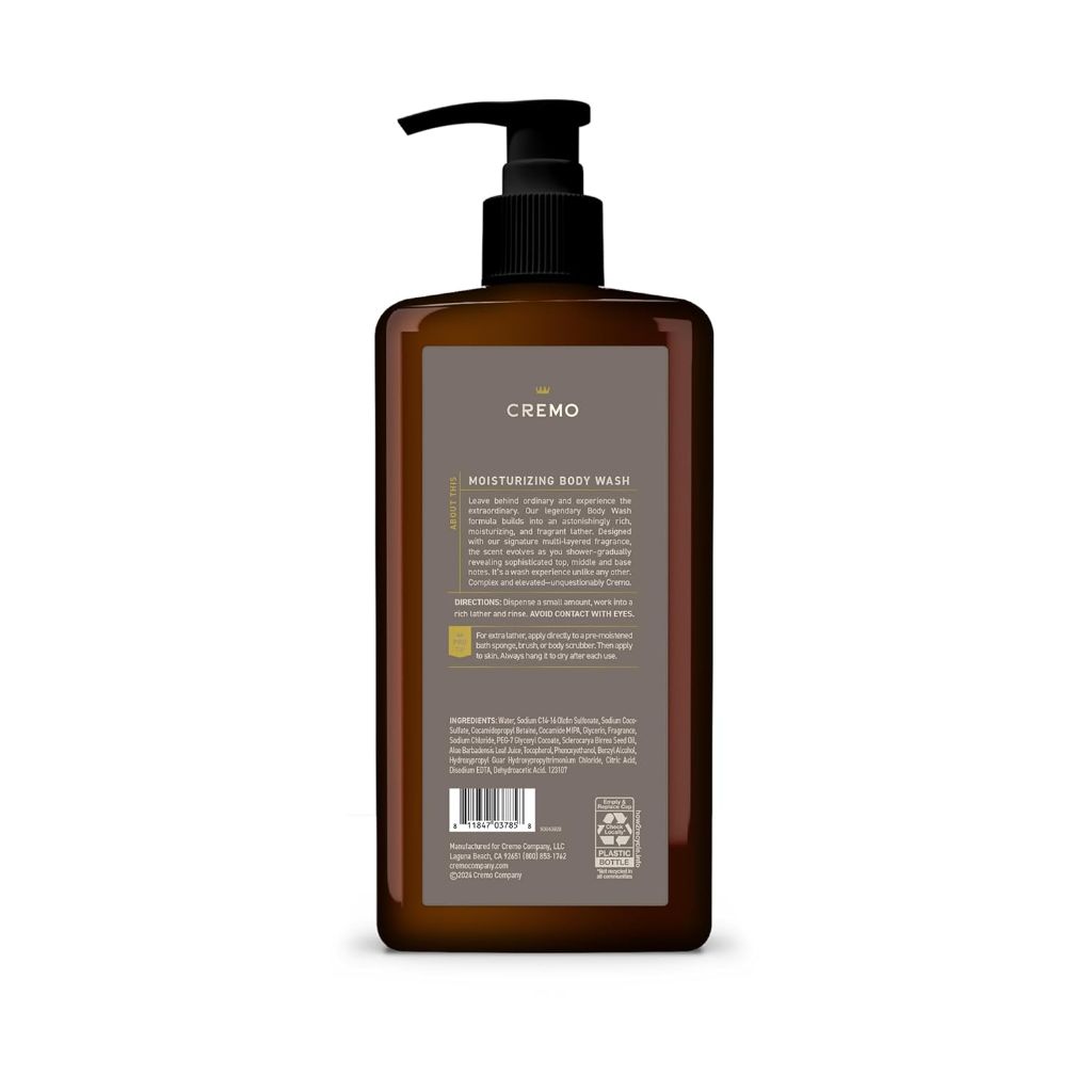 Cremo Men's Body Wash - Vintage Suede, 32 fl. oz.